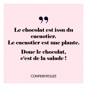 Mot choco-addict de mauvaise foi...