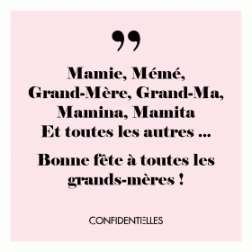 Bonne fête à toutes les grands-mères !