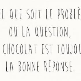 mot au chocolat