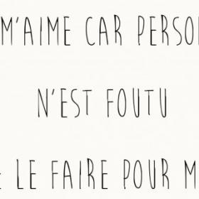 Je m'aime 